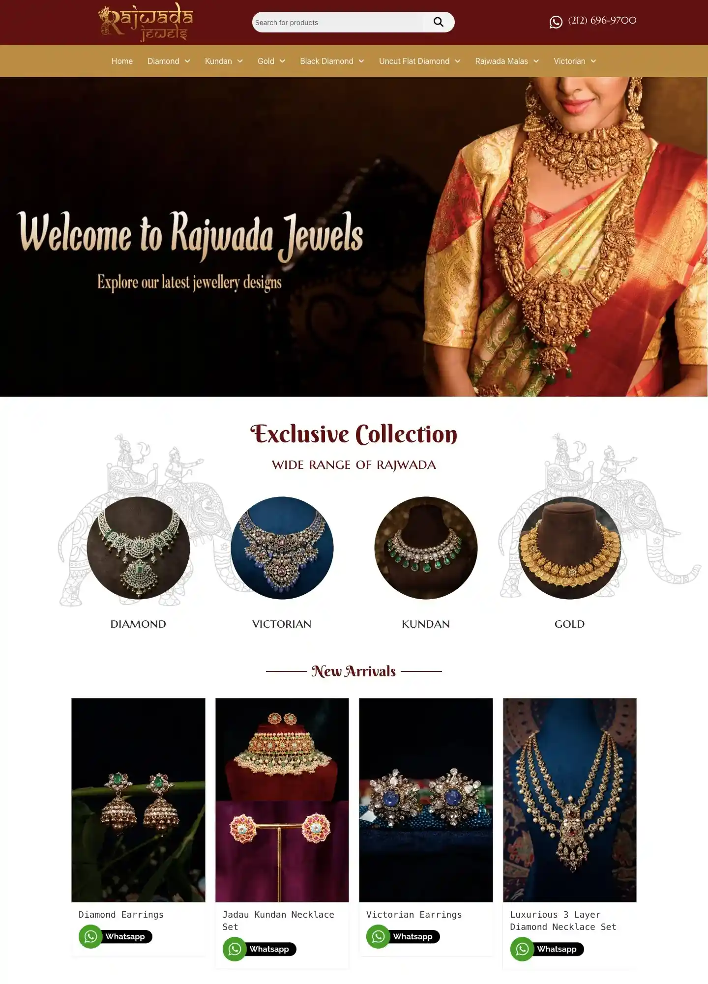 Screenshot of Rajwadajewels