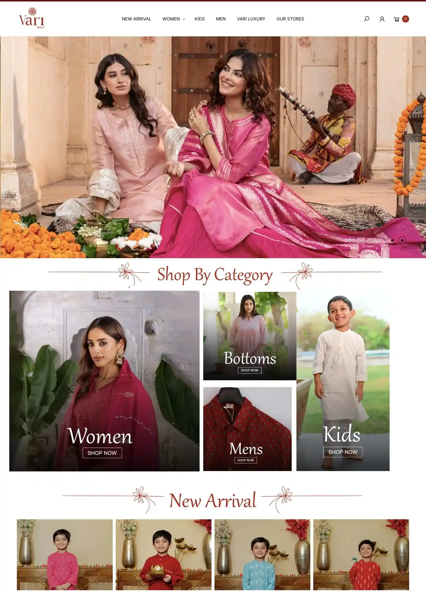 Screenshot of Vari jaipur