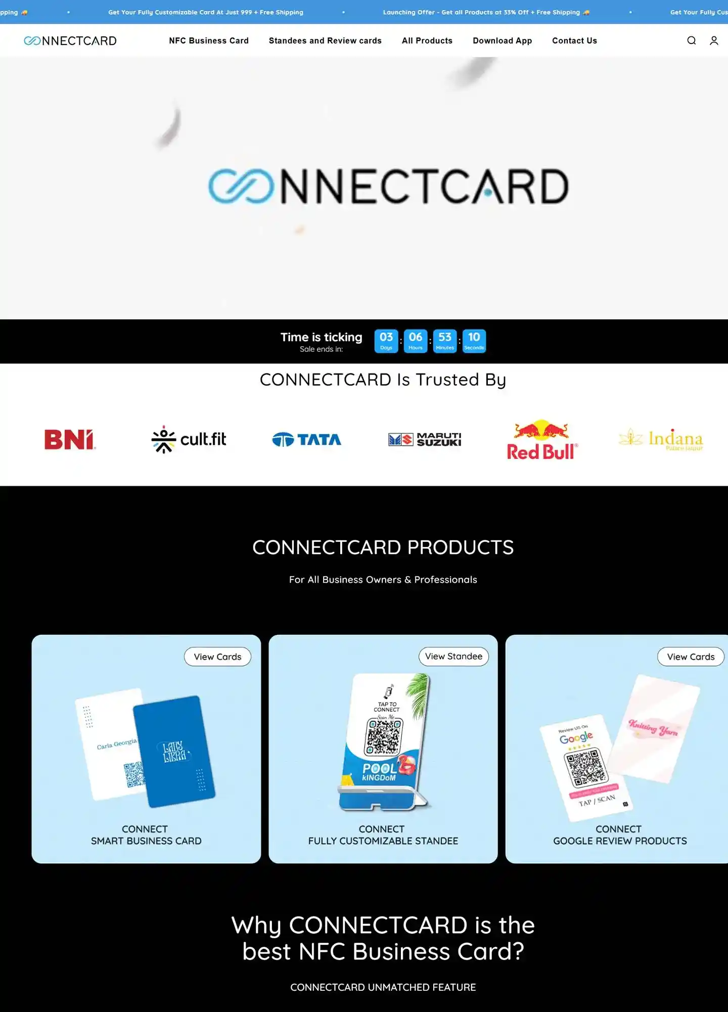 Screenshot of Connectcard